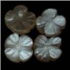 Image 1 : LOT OF 4.96 CTS PINK INDIAN MOONSTONE FLOWERS 4 PCS