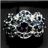 Image 1 : GOLD OVER STERLING SILVER BLUE SAPPHIRE RING SIZE 6.25