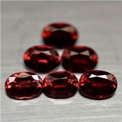 LOT OF 6.47 CT RED AFRICAN RHODOLITE GARNETS - 7 PCS