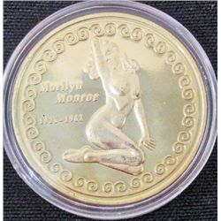 1OZ MARILYN MONROE HOLLYWOOD SUPERSTAR 24K GOLD CLAD COIN