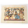 Image 1 : EGYPTIAN PAPYRUS HANDMADE LITHOGRAPH ART PRINT