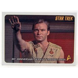 STAR TREK 40TH ANNIVERSARY SERIES 2 KIRK PROMO CARD P1