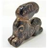 Image 1 : HAND CARVED JADE CHINESE FIGURINE - CRAWLING BABY