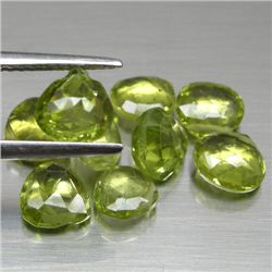 LOT OF 7.78 CTS GREEN PAKISTANI PERIDOTS - 9 PCS