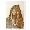 Image 1 : VINTAGE RPPC NATIVE AMERICAN INDIAN IN HEADDRESS PHOTO POSTCARD