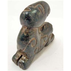 HAND CARVED JADE CHINESE FIGURINE - CRAWLING BABY