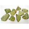 Image 1 : LOT OF 831 CTS GREEN OPAL ROUGH 9 PCS