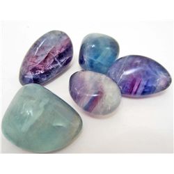 LOT OF 378 CTS CHINESE FLUORITE TUMBLED 5 PCS