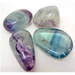 LOT OF 384.5 CTS CHINESE FLUORITE TUMBLED 4 PCS