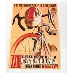 BICYCLE XXIII CATALUNA III 8 X 10 GICLEE CANVAS PRINT