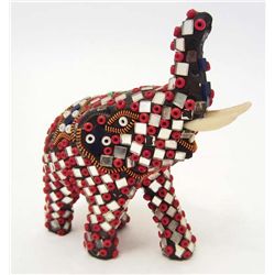 VINTAGE MOSAIC ELEPHANT FIGURINE