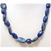 Image 1 : LAPIS LAZULI GEMSTONE NECKLACE WITH HOOK CLASP