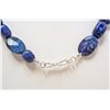 Image 2 : LAPIS LAZULI GEMSTONE NECKLACE WITH HOOK CLASP