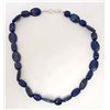 Image 3 : LAPIS LAZULI GEMSTONE NECKLACE WITH HOOK CLASP