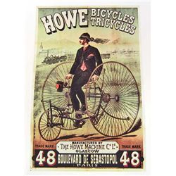 HOWE BICYCLES & TRICYCLES 8 X 10 GICLEE CANVAS PRINT