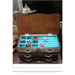 JEWELRY BOX W/ CONTENTS