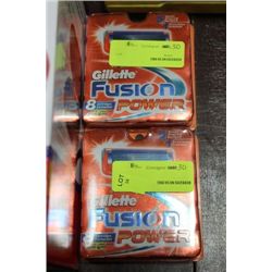 GILETTE FUSION RAZOR REPLACEMENT CARTRIDGES X 2