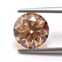IGITL Cert. 0.16 CTW Round Diamond, Brown
