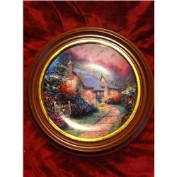 Rose Garden Cottage" By Thomas Kinkade, Knowles China Co. Limited Edition.