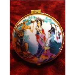 Vintage Geisha Trinket Box