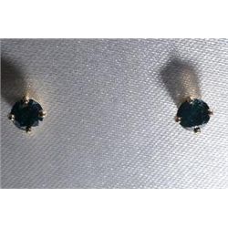 14Kt Gold Diamond Earrings-R-#22