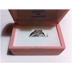 14Kt White Gold Diamond Ring-R-#47