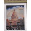 Image 1 : The Texas Capitol by Ray Spivey Titled Seventy-Five Sessions Hand Signed General Gregg Abbott-A