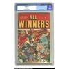 Image 1 : All Winners Comics #18 (Timely, 1946) CGC VF/NM 9.0 Off-white pages. Subby squishes a bad guy with t