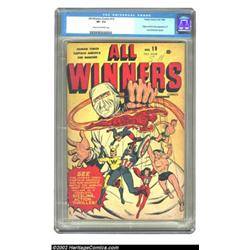 All Winners Comics #19 (Timely, 1946) CGC VF- 7.5 Cream to off-white pages. Overstreet lists this co