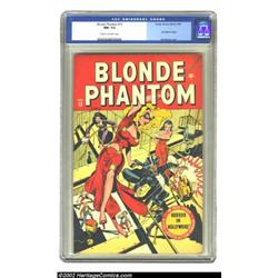 Blonde Phantom #13 (Timely, 1947) CGC NM- 9.2 Cream to off-white pages. Our sexy heroine swoops in t