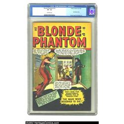 Blonde Phantom #15 (Timely, 1947) CGC VF- 7.5 Off-white pages. If only all our phantoms were this be