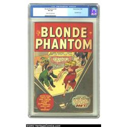 Blonde Phantom #20 (Timely, 1948) CGC VF 8.0 Cream to off-white pages. Blonde Phantom's about to lea