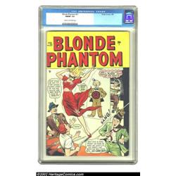 Blonde Phantom #21 (Timely, 1949) CGC FN/VF 7.0 Cream to off-white pages. These late-'40s Timelys ar