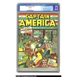 Captain America Comics #1 (Timely, 1941) CGC FN 6.0 Off-white pages. Of the many famous Golden Age c