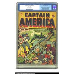 Captain America Comics #3 (Timely, 1941) CGC FN+ 6.5 Light tan to off-white pages. This third issue.