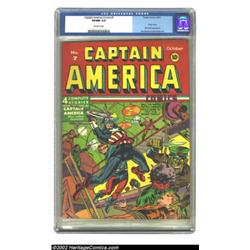 Captain America Comics #7 (Timely, 1941) CGC VF/NM 9.0 Off-white pages. This is one of those books t