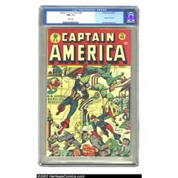 Captain America Comics #49 (Timely, 1945) CGC NM+ 9.6 White pages. Printed right at the end of WWII,