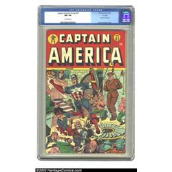 Captain America Comics #51 "D" Copy pedigree (Timely, 1945) CGC NM 9.4 Off-white pages. Captain Amer