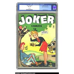 Joker Comics #13 Mile High pedigree (Timely, 1943) CGC VF+ 8.5 White pages. A great early Timely, an