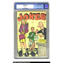 Joker Comics #22 Mile High pedigree (Timely, 1946) CGC VF/NM 9.0 Off-white pages. This beauty is the