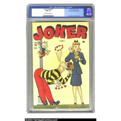 Joker Comics #25 Mile High pedigree (Timely, 1946) CGC NM 9.4 Off-white to white pages. Here we have