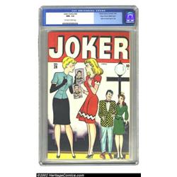 Joker Comics #28 Mile High pedigree (Timely, 1947) CGC NM+ 9.6 Off-white to white pages. Millie the.