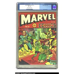 Marvel Mystery Comics #12 (Timely, 1940) CGC VF- 7.5 Cream to off-white pages. Overstreet gives this