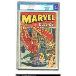 Marvel Mystery Comics #78 (Timely, 1946) CGC VF- 7.5 Off-white to white pages. Syd Shores' searing c