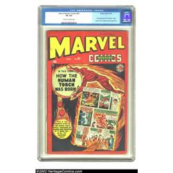 Marvel Mystery Comics #92 (Timely, 1949) CGC VG 4.0 Cream to off-white pages. The origin of the Huma