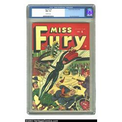 Miss Fury #6 (Timely, 1945) CGC NM+ 9.6 Off-white pages. Miss Fury swings into action on this Schomb