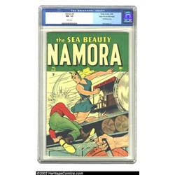 Namora #3 Mile High pedigree (Timely, 1948) CGC NM- 9.2 White pages. It seemed a good formula: "good