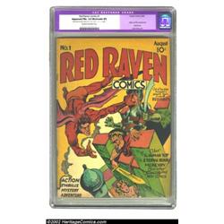 Red Raven #1 (Timely, 1940) CGC Apparent FN+ 6.5 Moderate (P) Cream to off-white pages. Less than a.