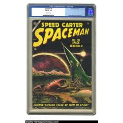 Space Man #1 (Atlas, 1953) CGC FN/VF 7.0 Off-white pages. It's a gaggle of Godzillas before there wa