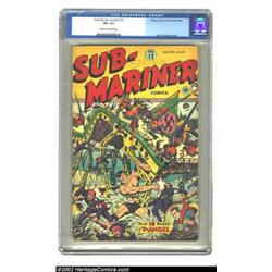 Sub-Mariner Comics #12 (Timely, 1943) CGC VF+ 8.5 Cream to off-white pages. One of Schomburg's best.